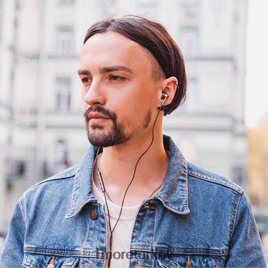 dört sürücülü kulak içi kulaklıklar gri kulaklıklar L44JHJ23 1MORE