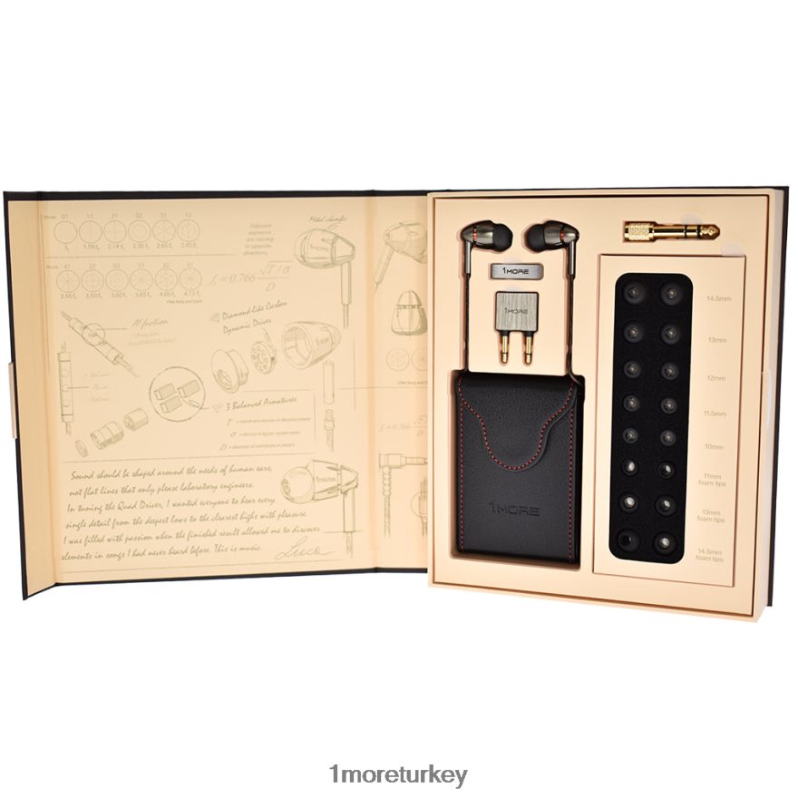 dört sürücülü kulak içi kulaklıklar gri kulaklıklar L44JHJ23 1MORE