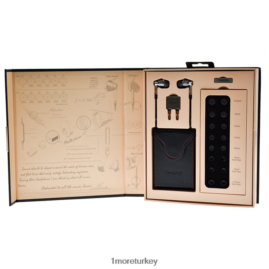 üçlü sürücülü kulak içi kulaklıklar gümüş kulaklıklar L44JHJ22 1MORE