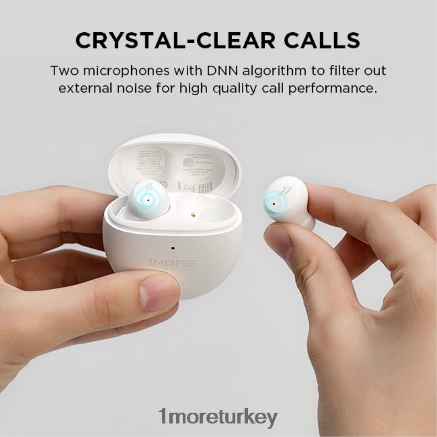 comfobuds mini gerçek kablosuz gürültü önleyici kulaklık zinober kırmızısı kulaklıklar L44JHJ11 1MORE